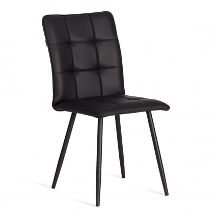 Стул обеденный Bari LT, экокожа, черная, 41х55х89 см_0