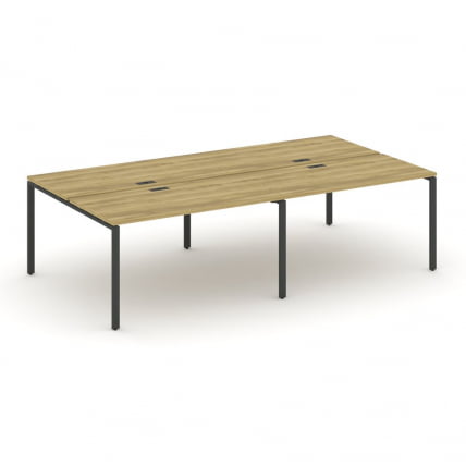 Рабочая станция двухсторонняя на 4 места CONCEPT CN.DRS-005 Дуб Винченцо Антрацит_0