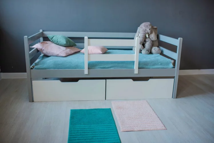 Кровать детская RooRoom VK-11с Серая_4