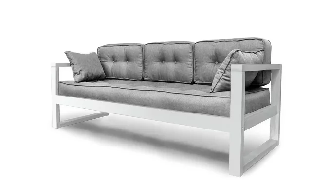 Диван трехместный DEmoku Д-3 серебристо-серый_белый_0