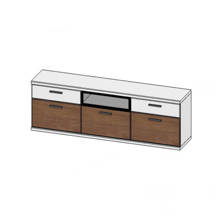 Шкаф навесной Корано Бм.Кор-97 ольха_0