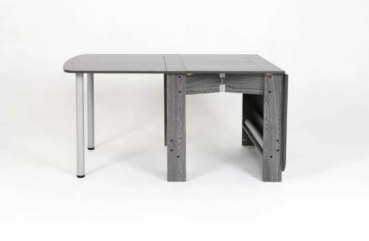 Стол-книжка раздвижной Оригами Ясень черный_4