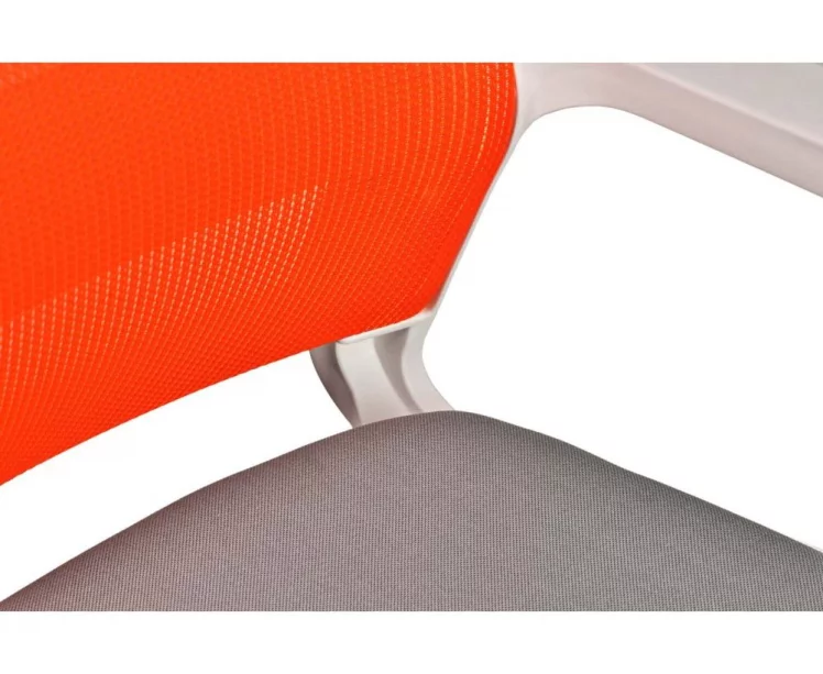 Кресло офисное Бит белый пластик Оранжевый_4