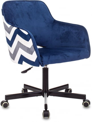 Кресло для оператора Бюрократ CH-380M Сапфировый Italia 17 зигзаг_0