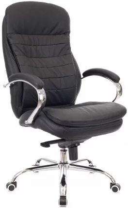 Кресло для руководителя Everprof Valencia M Кожа Черный_0