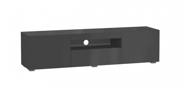 Тумба ТВ 1500 Бруклин ЛД.685.010.000 Антрацит глянец_0