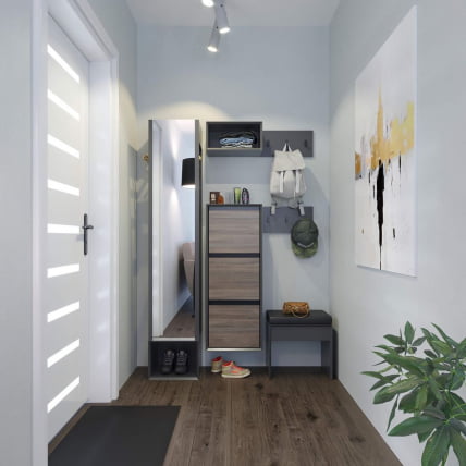 Зеркало навесное Флекс ЛД 135.060.000 Оникс Серый_1