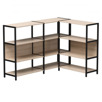 Набор стеллажных систем Everprof EVO №14 Дуб Соната Черный_0