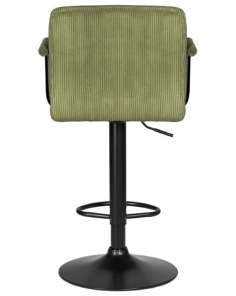Стул барный DOBRIN KRUGER ARM BLACK (зеленый вельвет (LAR-E2041-7)) 2 шт_5