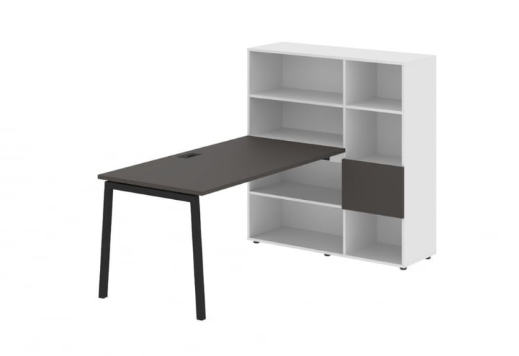 Рабочая станция EDIS ELRST 1215 Мокко Черный Белый_0