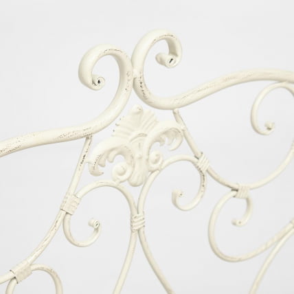 Скамья Secret de Maison BEAUJOLAIS + подушка (mod. PL08-8574) металл, 136х46х96см, белый антик (antique white)_8