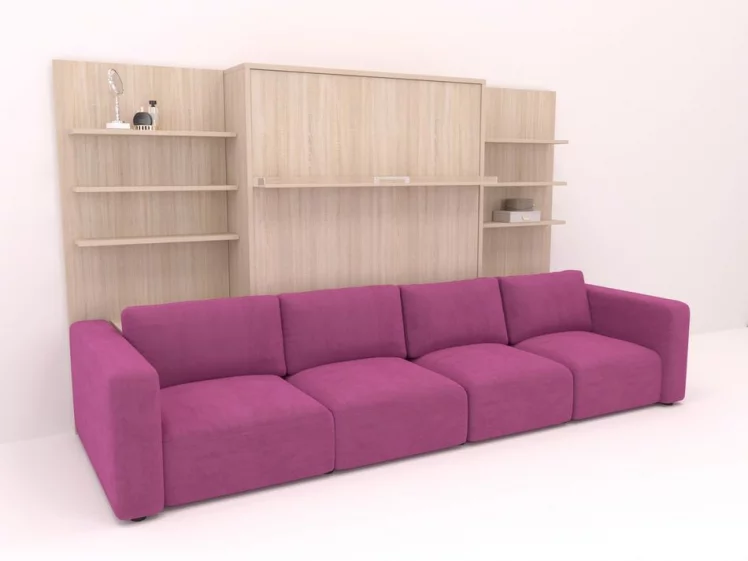 Диван кровать-трансформер Смарт 1 с полками К 1400 Венге_0