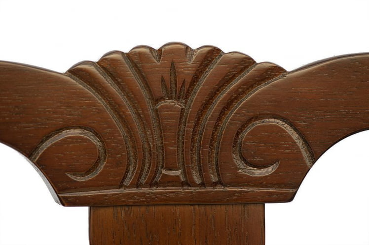 Стул Афродита/ Aphrodite дерево гевея, 46х54х99см, Cappuchino , ткань кремовая с рисунком (3321)_5