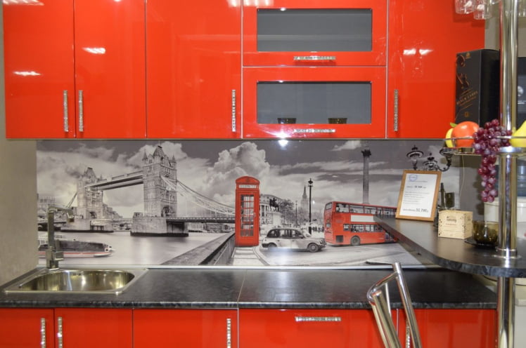 Глянцевый фартук (КОМПОЗИТ) KM 215_3