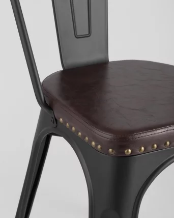 Стул TOLIX SOFT мягкий Черный матовый_7