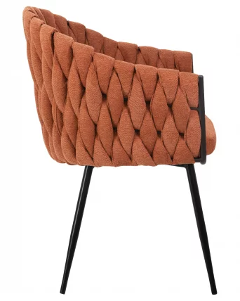 Стул обеденный DOBRIN MATILDA Оранжевая ткань LAR 275-27_2