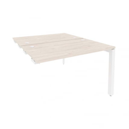 Стол-приставка двойной на П-образном м/к к опорным элем. ONIX O.MP-D.SPR-2.7 Денвер Светлый/Белый_0