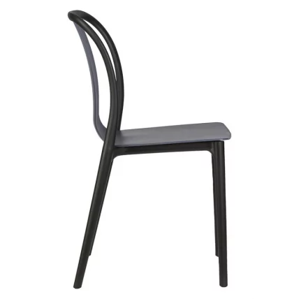 Стул обеденный DOBRIN ADAM (черный/серо-голубой)_1