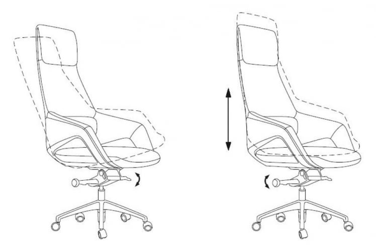 Кресло руководителя Бюрократ _DAO-2 Коричневый_9