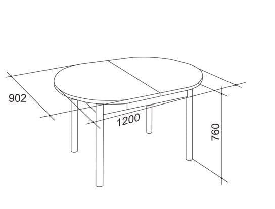 Кухонный стол Квартет Дуб сонома_1