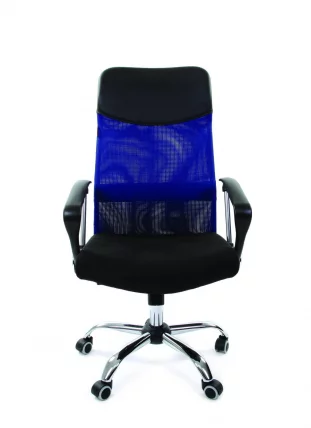 Кресло руководителя CHAIRMAN 610 Синий черный_1