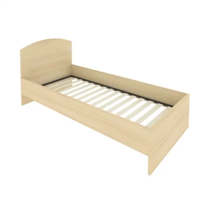 Кровать с ортопедическим основанием и изголовьем LIGHT С-КИ-90 Акация Лорка_0