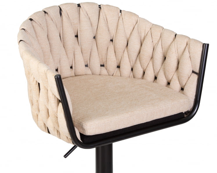 Стул барный DOBRIN LEON Бежевая ткань LAR 275-1_6