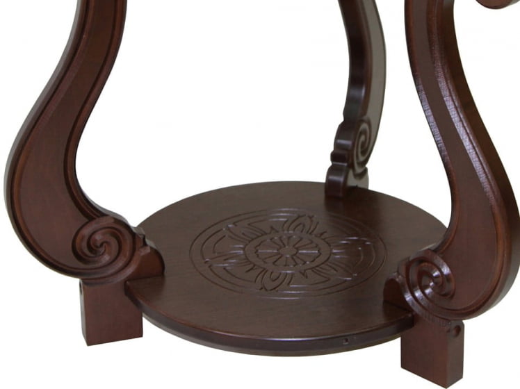 Стол журнальный Грация (С) Тёмно-коричневый_1