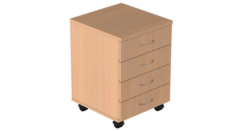 Тумба подкатная Р.Т-4 Крафт белый_0