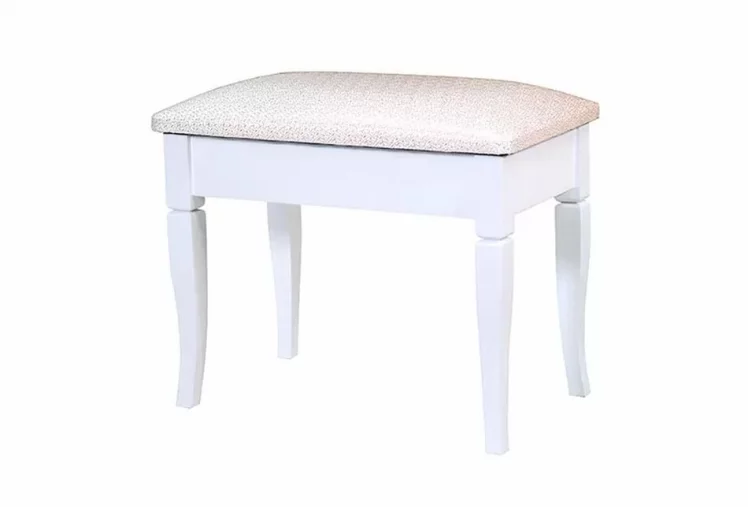 Банкетка Рози Белый Броде 024 Бело-Бронзовый_0