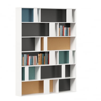 Стеллаж 1600 Милтон ЛД 537.050.000 Белый Шенилл_2