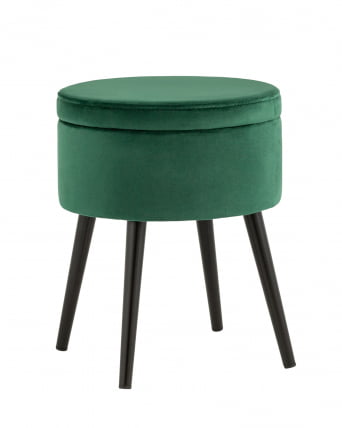 Пуф Клайс с ящиком велюр Зеленый_0