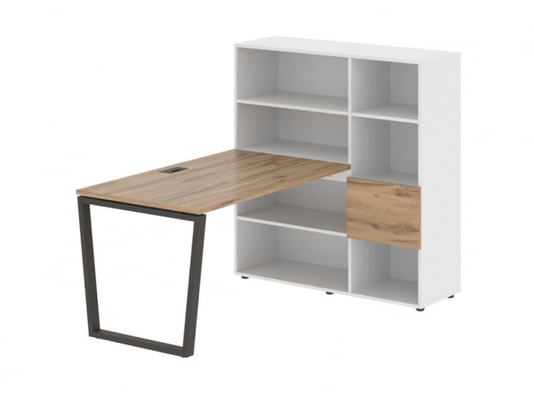 Рабочая станция EDIS EVRST 1213 Дуб Денвер светлый  Мокко Белый_0