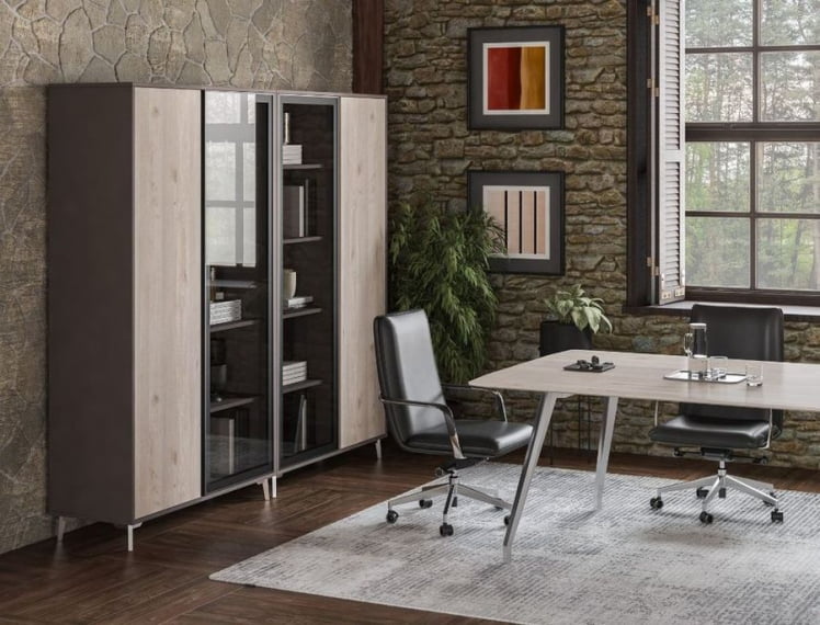 Кабинет руководителя Сирио № 2 Вольфрам Дуб Тоскана / Sirio_0