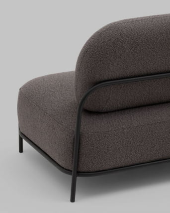 Диван Стоун ткань букле темно-серый_5