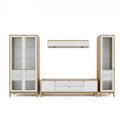 Тумба ТВ 1800 Бари ЛД 698.010.000 Дуб Золотой Белый_3