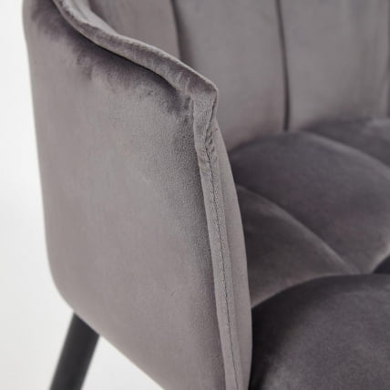 Кресло SASKIA (mod. 8283) металл/ткань, 55 х 61 х 85см, серый (G-062-40)/черный_4