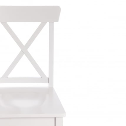 Стул Retro дерево гевея, МДФ, 44,3 x 55 x 89 x SH45см, Белый (White)_5