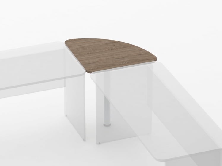 Приставка угловая Glassy 2.16 Дуб Верцаска_1