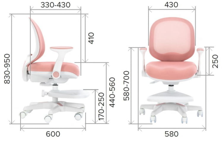 Детское кресло Everprof Kids 102 Ткань Розовый_13