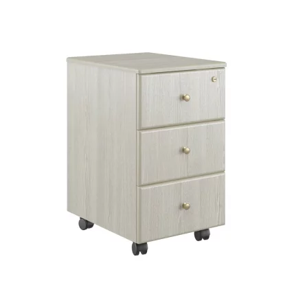 Тумба подкатная с 3 ящиками BRN8630303 Светлый дуб_0