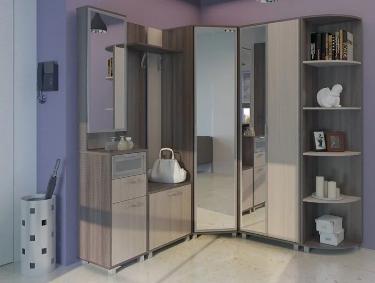 Тумба с зеркалом WEST Модуль 3 Ясень шимо св/ясень шимо темн_4