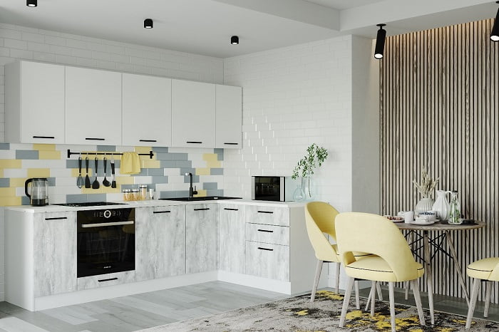 Гарнитур кухонный угловой 2600 Бланка 2600х1600_0