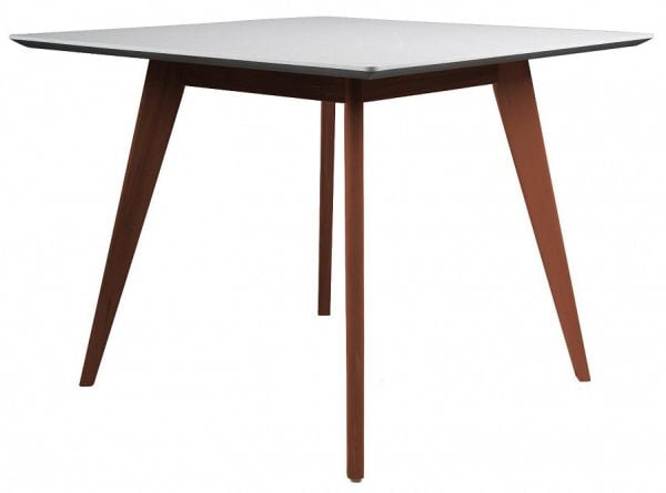 Стол Лунд 860*860 мрамор Бьянко Темный орех_8