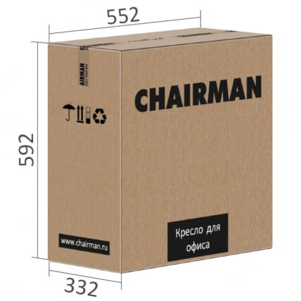 Офисное кресло CHAIRMAN 9801 BLACK C-3 Черный_5