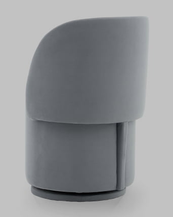 Пуф-трансформер Таунсвилл вращающийся с ящиком велюр серый_5