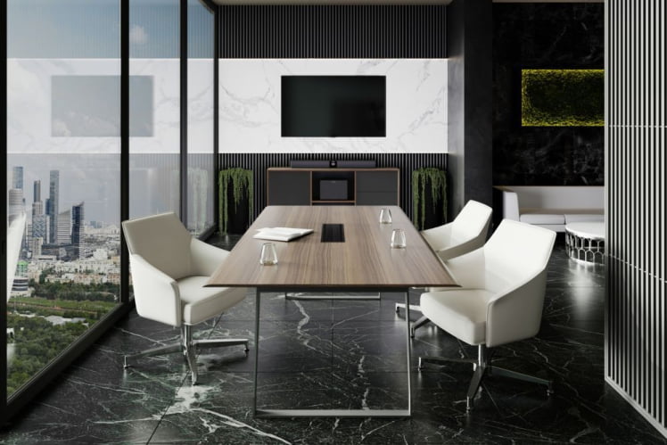 Стол переговорный QUARTZ QZ.0102.BW.GF_1