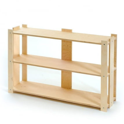 Полка 3-х ярусная 242330 Некрашенная_0