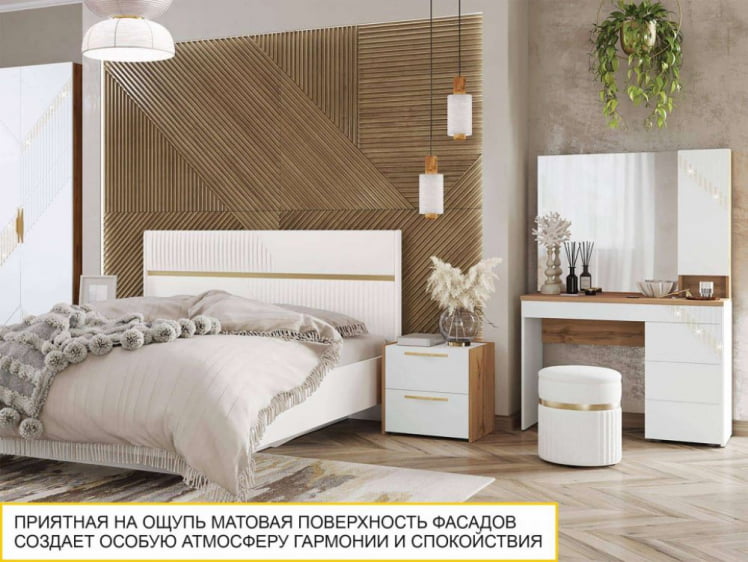 Тумба прикроватная Монако 903.07 Дуб Вотан / Белый шпон / Альпийский белый_6