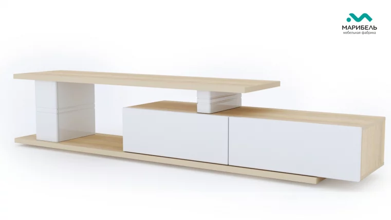 Тумба для ТВА-4 Белый глянец/Туя светлая_0